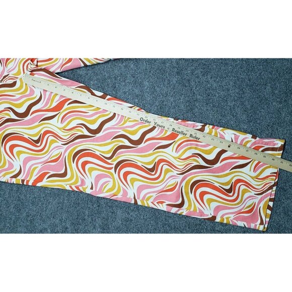 Rue21 Jeans Womens Plus 2X Multicolor Denim Skate Straight Leg Wavy Stretch New - Picture 9 of 12